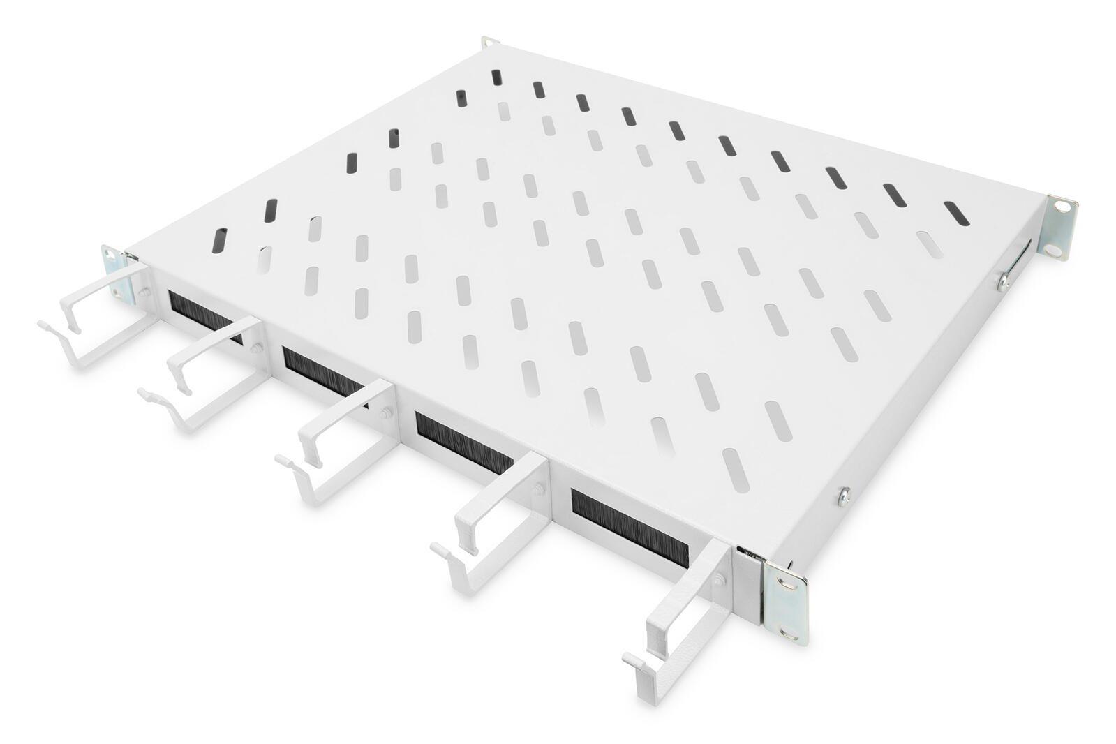 Le mensole per linstallazione fissa possono essere facilmente installate sulle quattro guide profilate da 483 mm (19") del vost