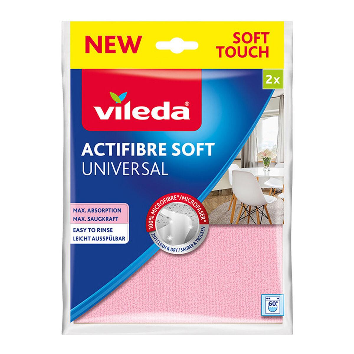 Panni Vileda Actifibre Soft 171813 2,72 x 2 x 56 x 2 cm (2 Unità )