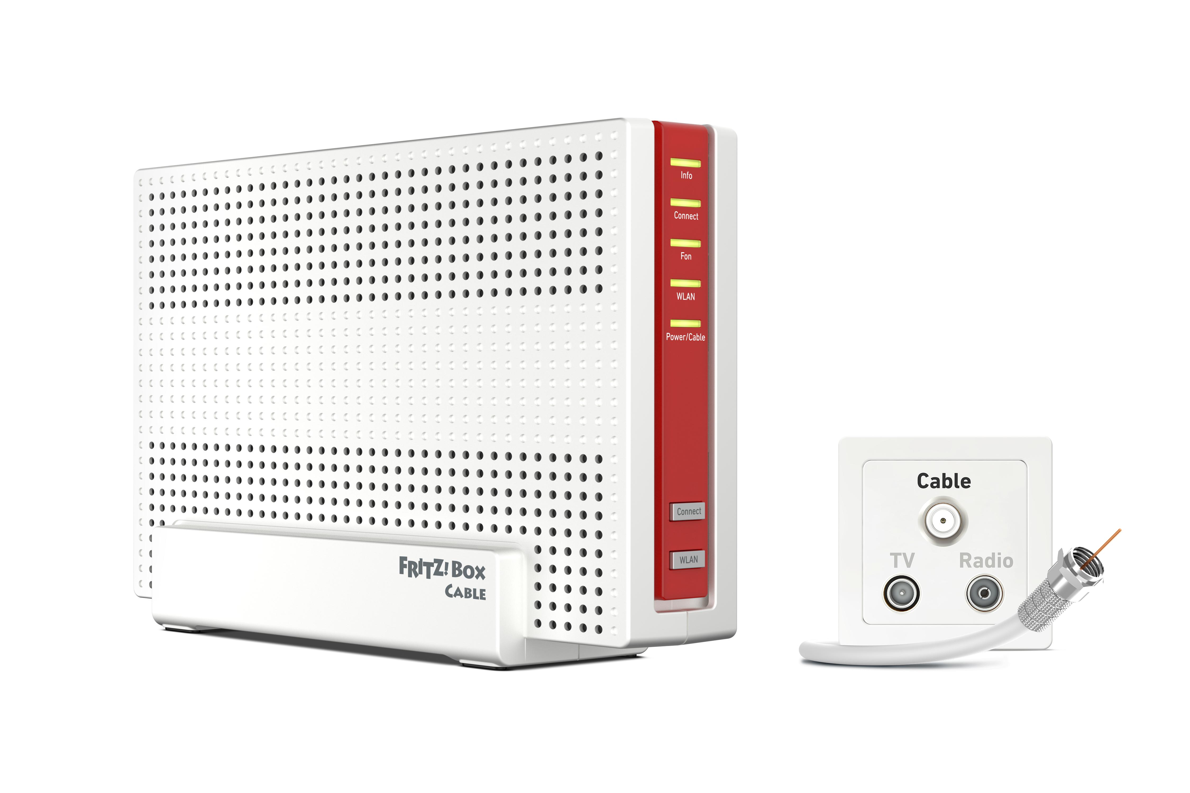 FRITZBox 6690 router wireless Gigabit Ethernet Dual-band 2.4 GHz/5 GHz Bianco (FRITZ BOX 6690 CABLE - DE FACHHANDEL)