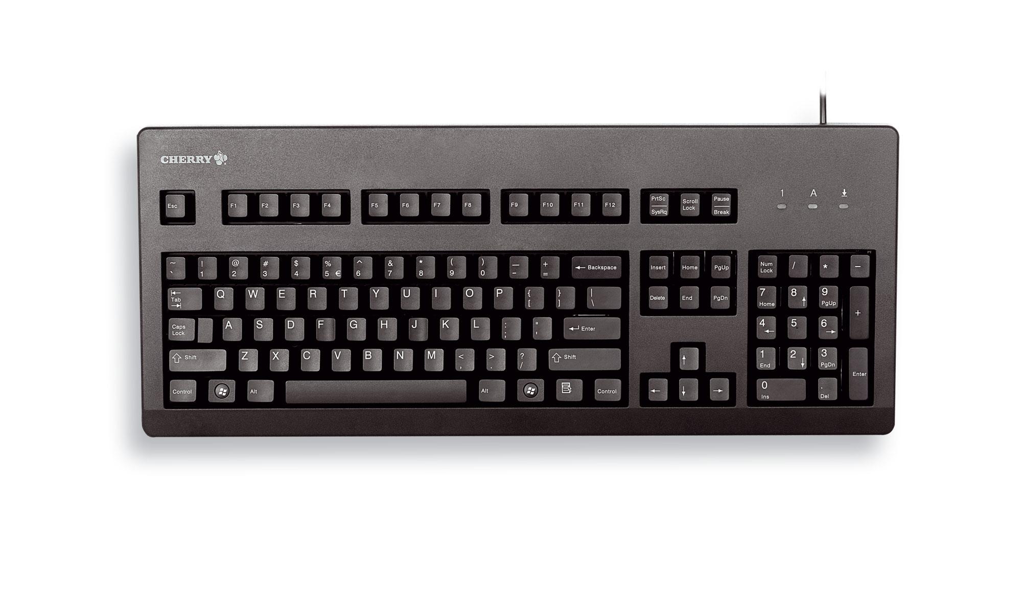 CHERRY G80-3000 tastiera USB QWERTY Inglese US Nero