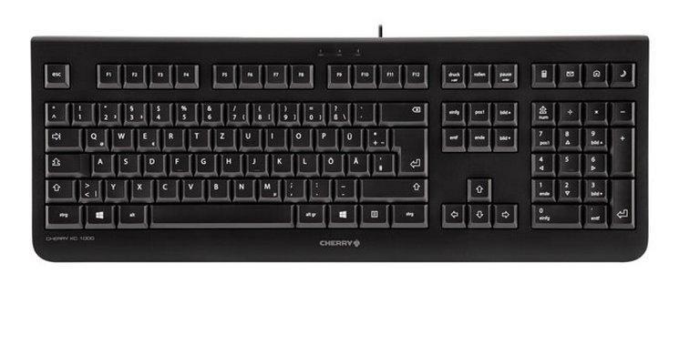 CHERRY KC 1000 tastiera USB QWERTY Spagnolo Nero (KC 1000 BLACK KEYBOARD USB - SPANISH KEYBOARD USB SPANISH - Warranty 12M)