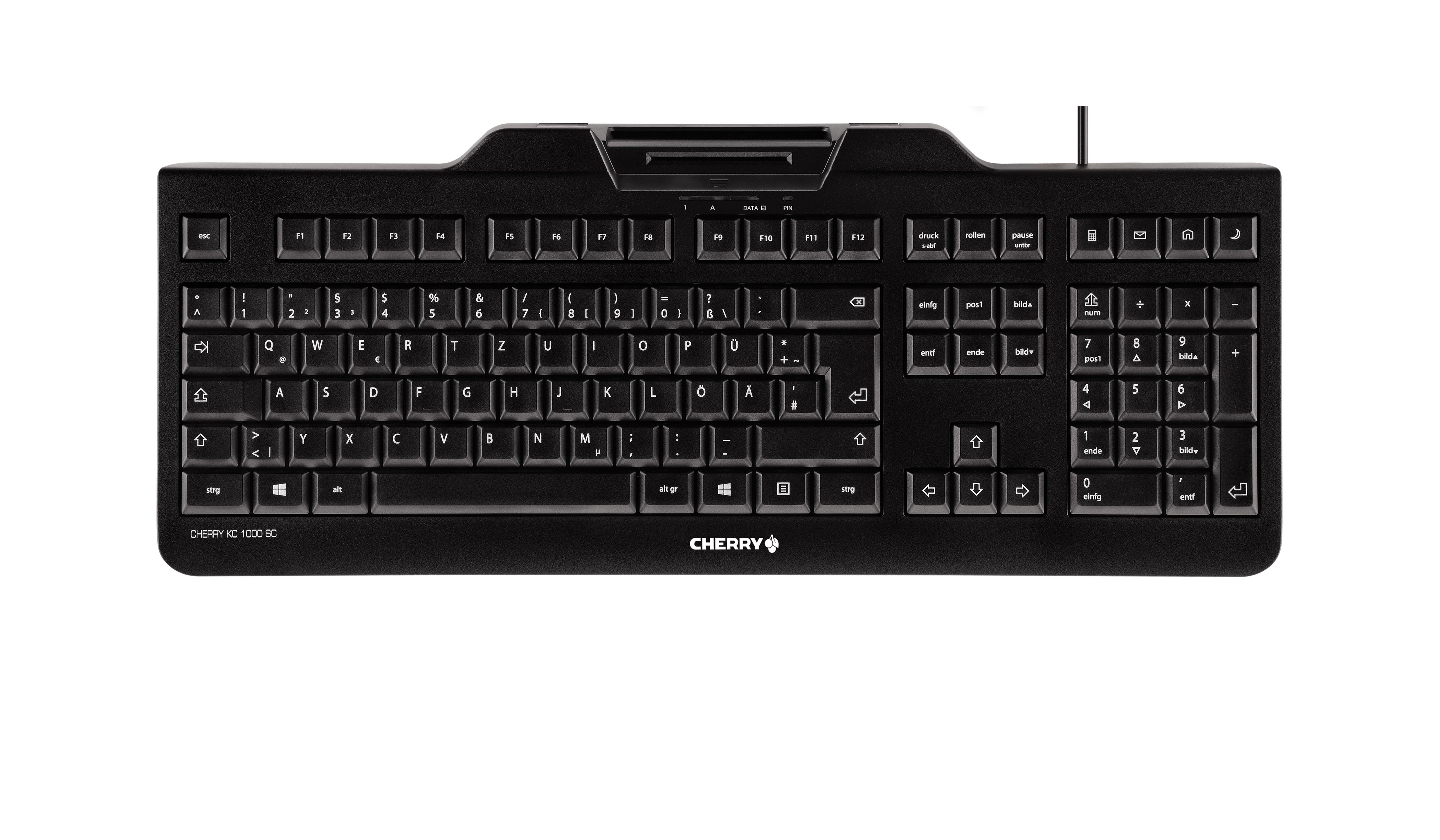 CHERRY KC 1000 SC tastiera USB QWERTY Inglese UK Nero (CHERRY KC 1000 SC GB) - Versione UK