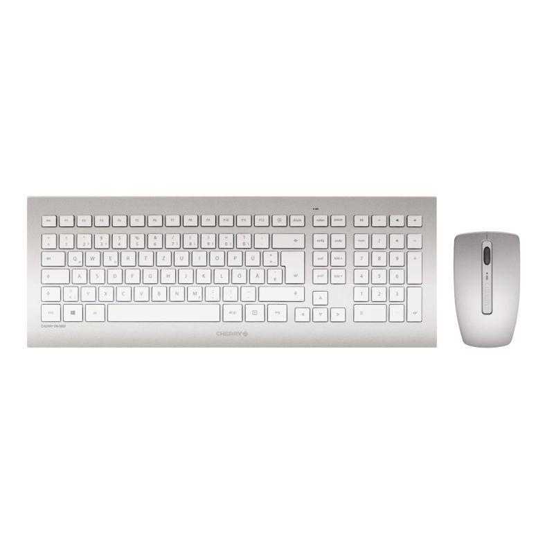 DW 8000 - Desktop set - Wireless - QWERTY - Silver/White