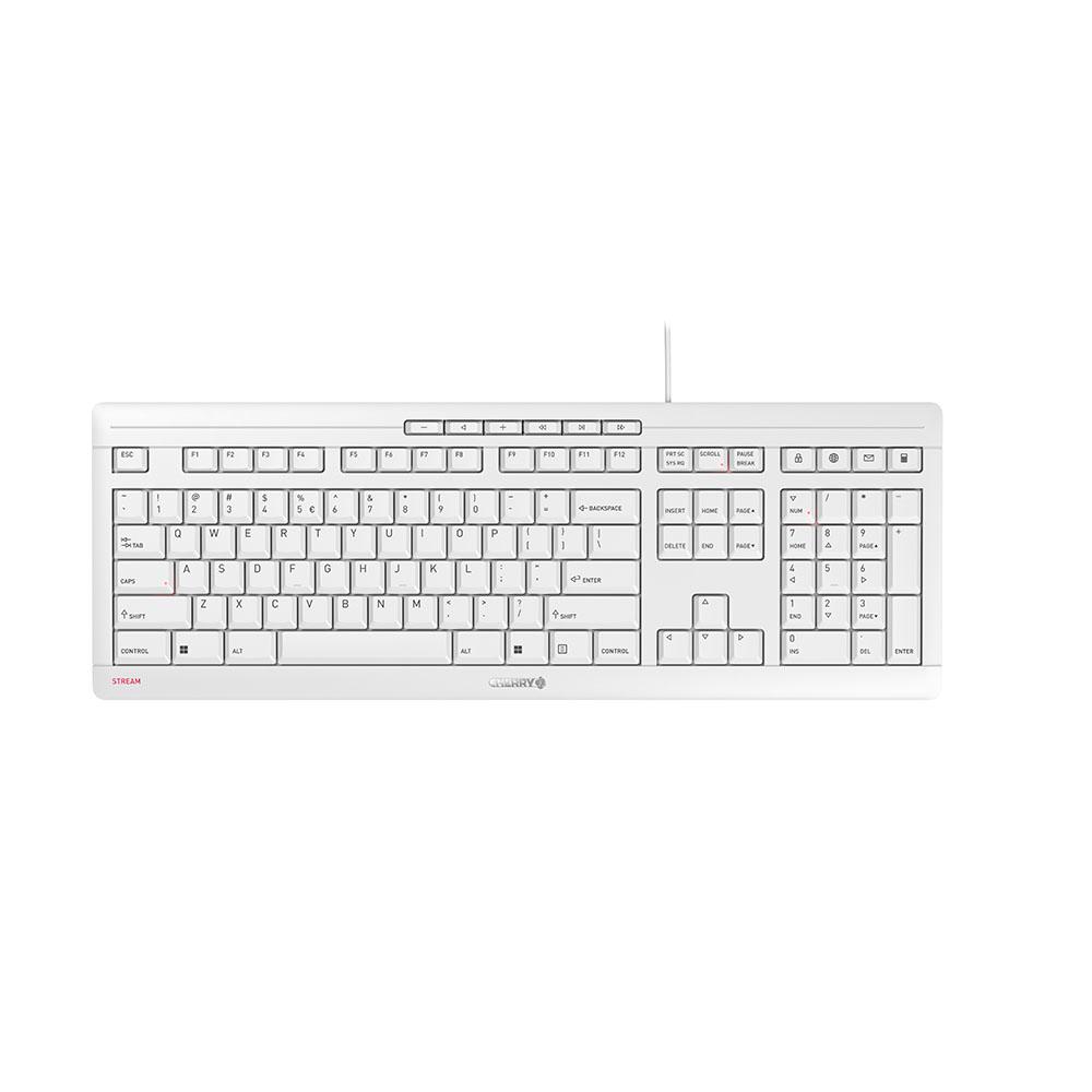 STREAM - Keyboard - Corded - QWERTY - Pale Gray