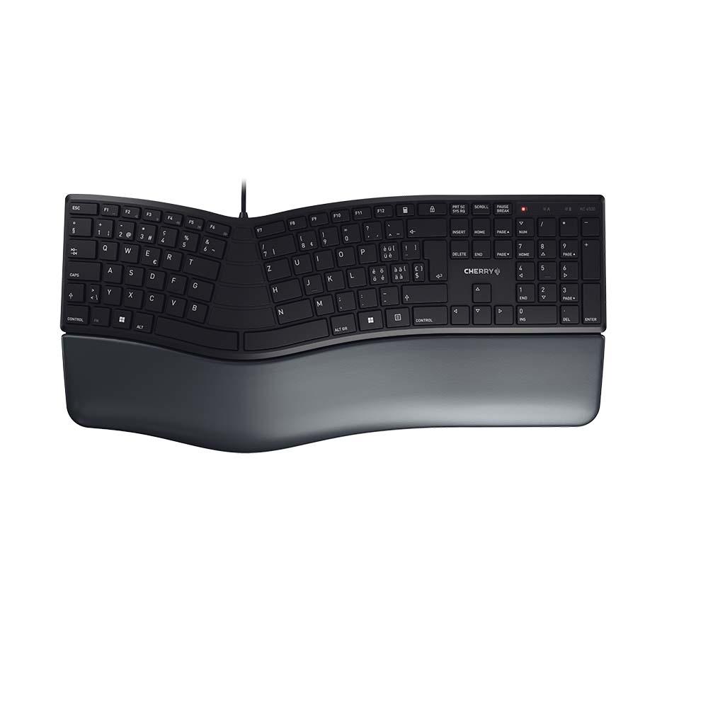 CHERRY KC 4500 ERGO tastiera USB QWERTZ Svizzere Nero