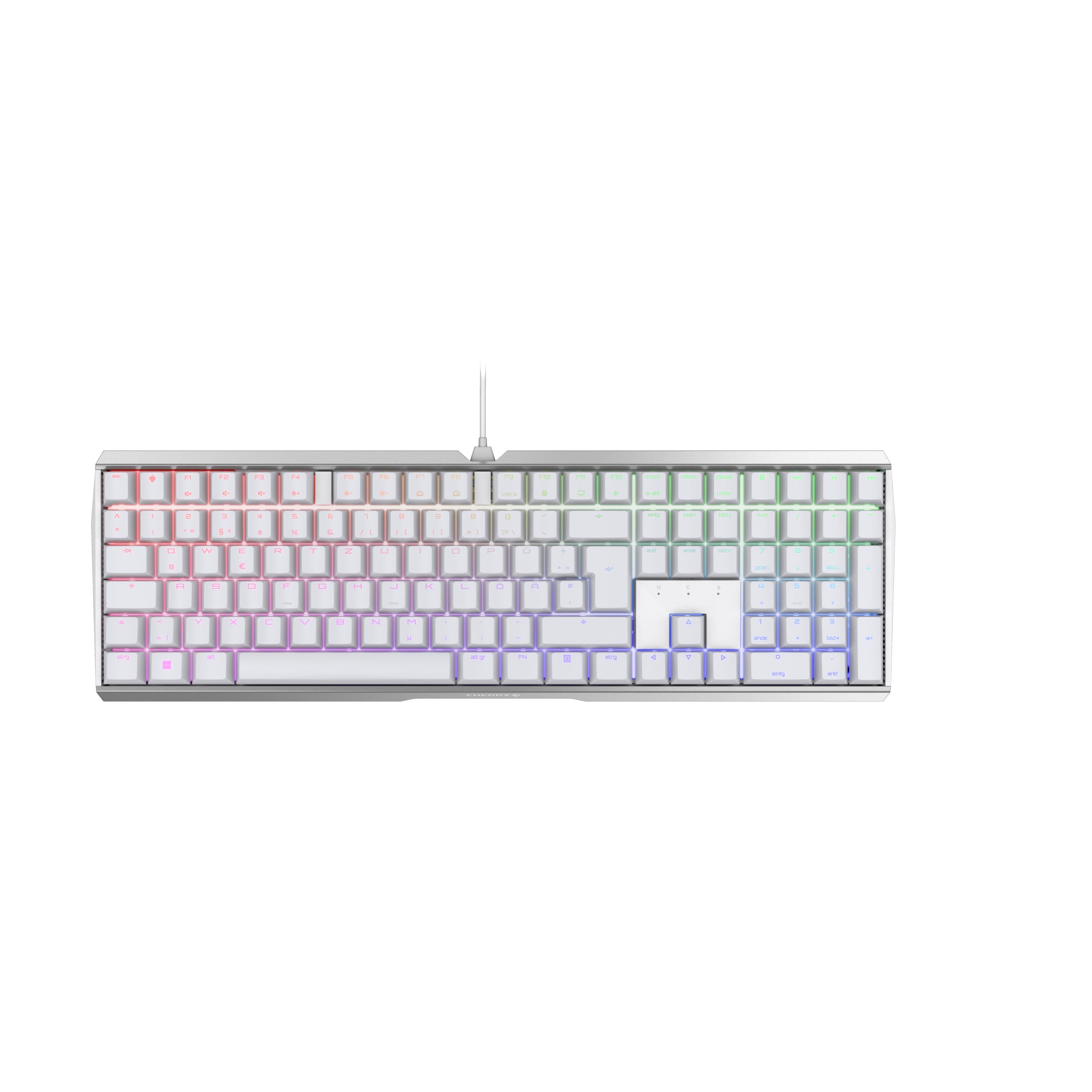 CHERRY MX 3.0S RGB tastiera USB QWERTZ Tedesco Bianco