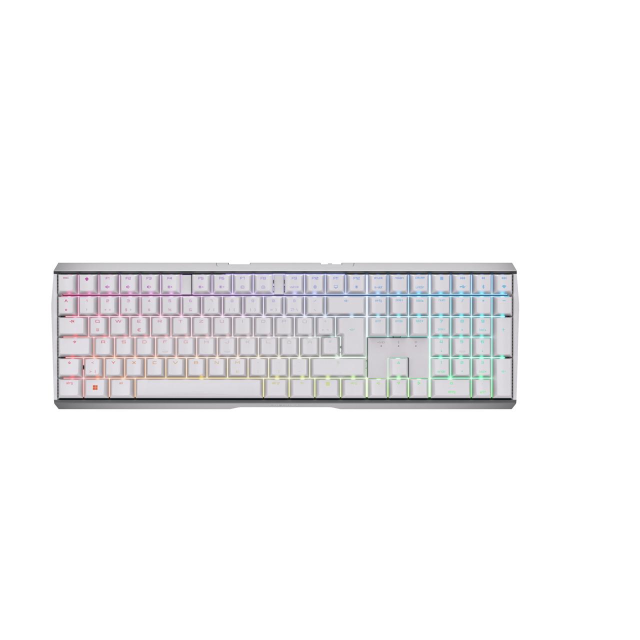 CHERRY MX 3.0S Wireless RGB tastiera RF senza fili + Bluetooth QWERTZ Tedesco Bianco