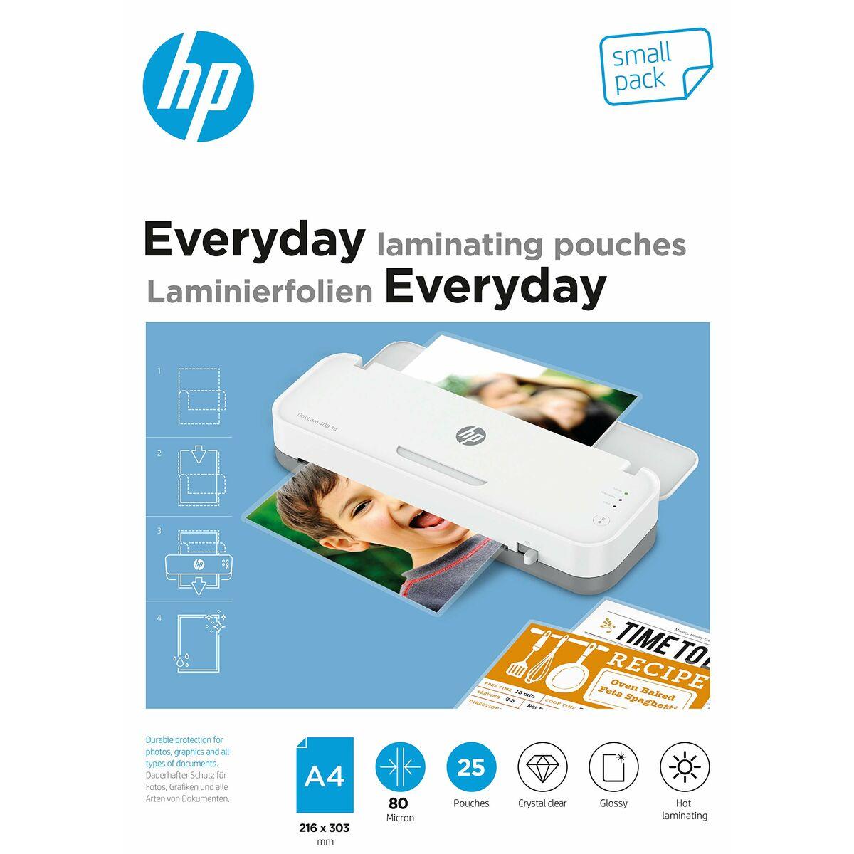 HP Everyday Laminating Pouches A4 80 micron [Pack 25] 9153