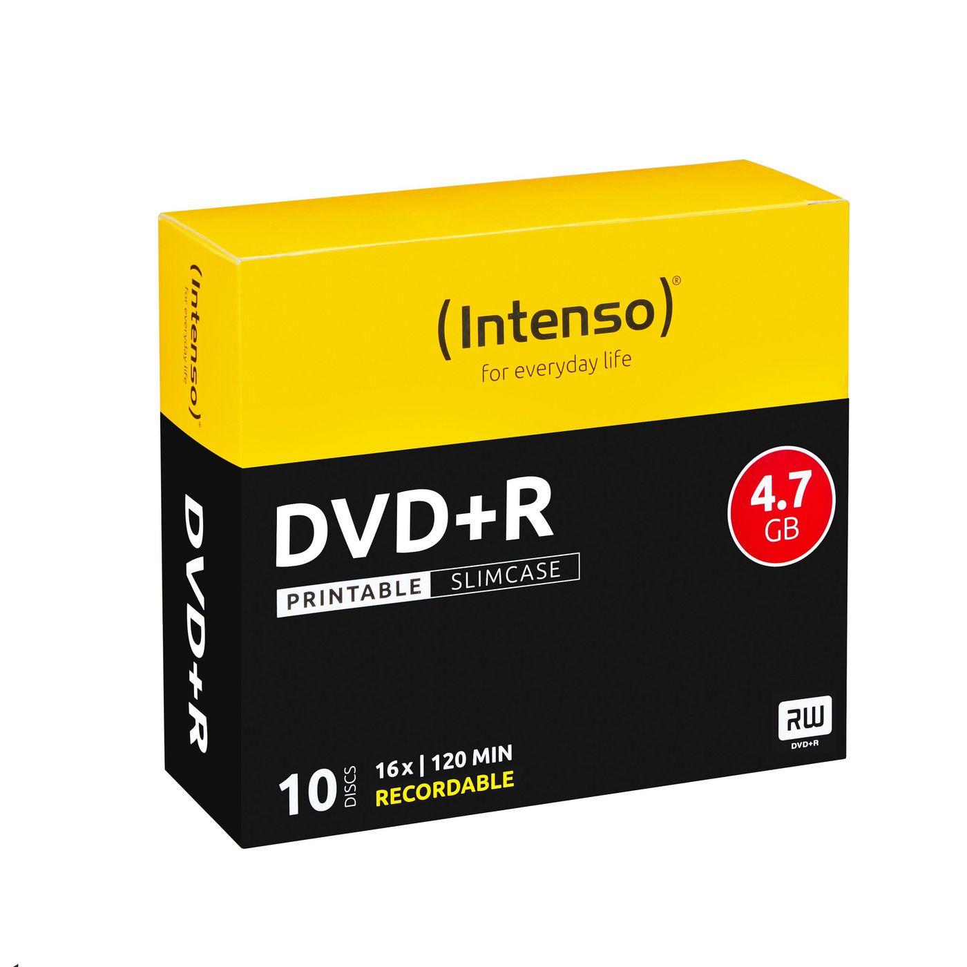 DVD+R 4,7GB 10pz. Custodia sottile