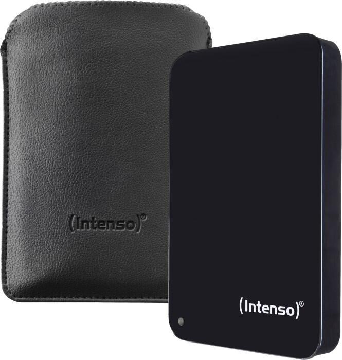 Intenseo Memory Drive - 1 TB in Black + Bag (HDD esterno, 2.5)