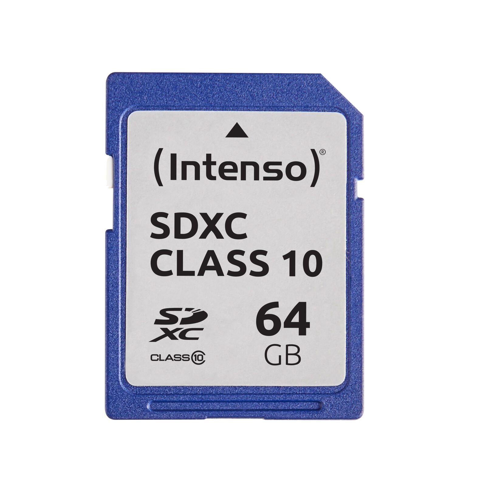 Blister SDXC 64GB Intenso CL10