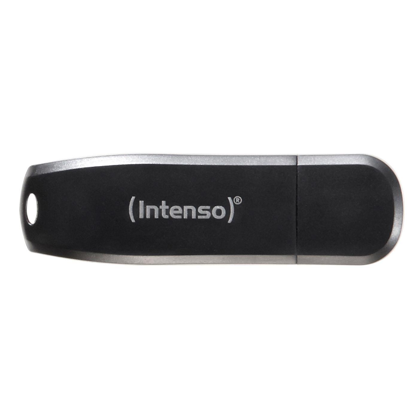 Intenso Speed â€‹â€‹Line unità flash USB 128 GB USB tipo A 3.2 Gen 1 [3.1 Gen 1] Nero (Intenso USB Drive 3.0 128GB S