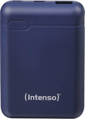 Intego PowerBank XS10000-Blue (10000 mAH, 2.1 A-1X USB-A, 1x MicrousB-B, incluso cavo di ricarica USB-A a USB-C)