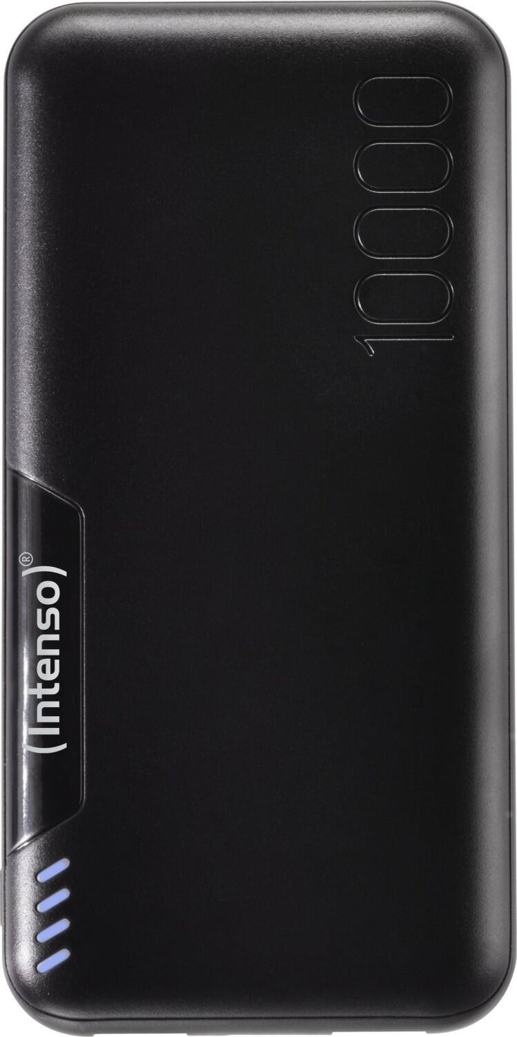 Intego P10000 - Powerbank in nero (10000 mAh - batteria al polimero di litio ricaricabile)