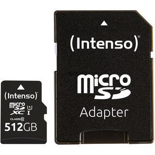 Scheda di memoria intensiva per le prestazioni-flash 512 GB (MicroSDXC incl. Adapter-UHS-1)