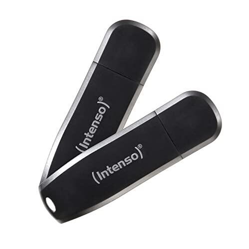 Intenseo Speed ​​Line 2x 64GB - Black (USB Flash Drive - USB 3.2 - Gen. 1x1)