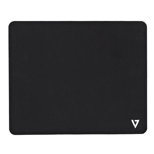 V7 Tappetino per il mouse nero (MOUSE PAD BLACK - RUBBER TEXTIL 230X200X6MM)