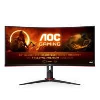 Monitor,AOC,34,21:9,VA,3440x1440,300cd,3000:1,80M:1,4x USB 3.0 ,.0x D-SUB,.0x DVI,2 x 2.0x HDMI,2 x 1.4Displayport,SPEAKERS no,