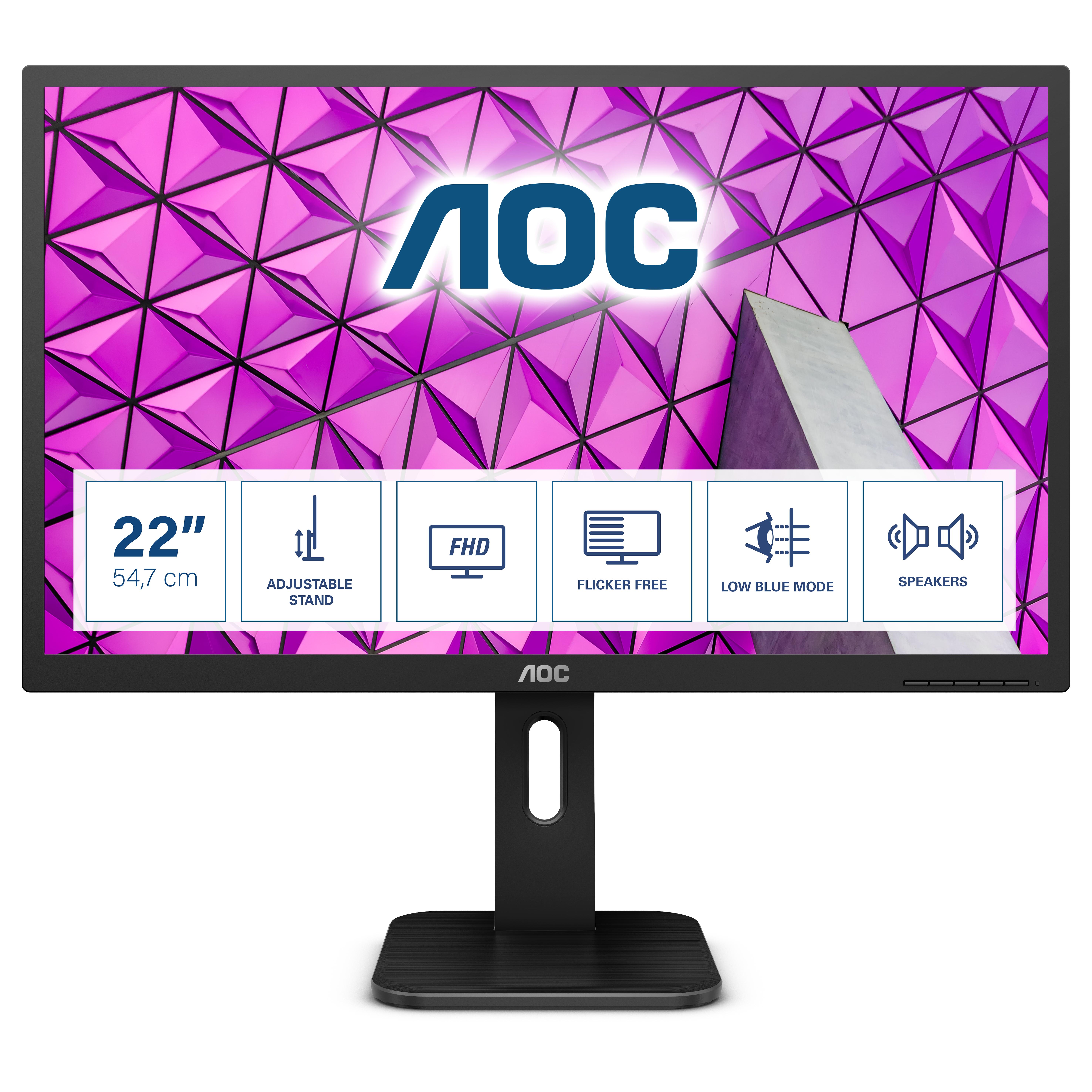 AOC P1 22P1D LED display 546 cm (21.5") 1920 x 1080 Pixel Full HD Nero