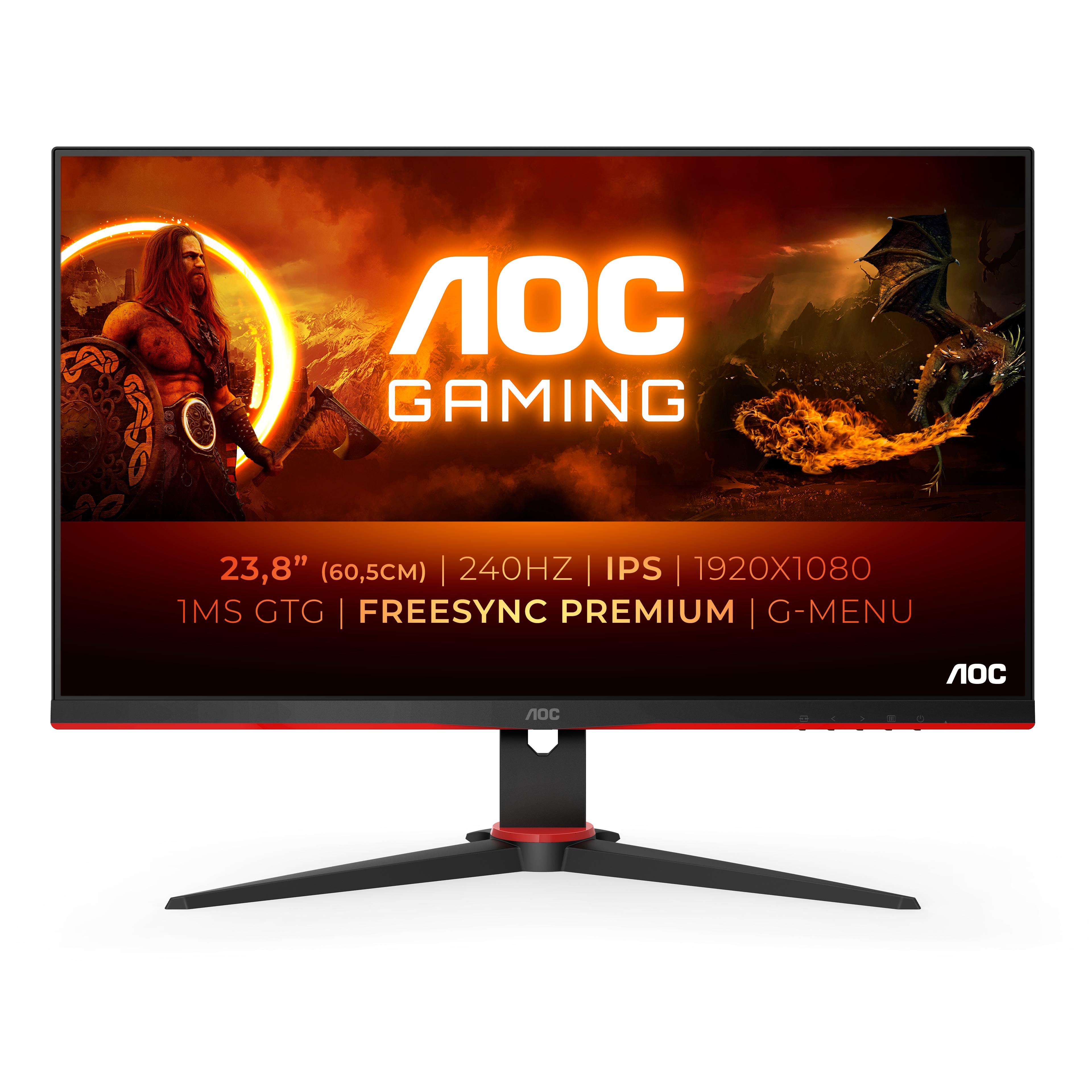 MONITOR AOC LED 238" Wide 24G2ZE/BK 240Hz IPS 1920x1080 05ms 350cd/mq 10001 2HDMI DP VESA GAMING