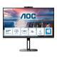 MONITOR AOC LED 27" Wide Q27V5CW/BK IPS 2560x1440 4ms 300cd/mq 20.000.0001 2x5W MM WEBCAM PIVOT Reg.H HDMI DP USB-C Docking