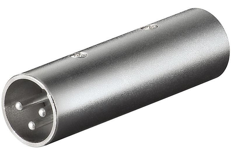 Microconnect 27460 adattatore per inversione del genere dei cavi XLR Grigio (XLR adapter male - male - XLR M/M, XLR, XLR, Male/