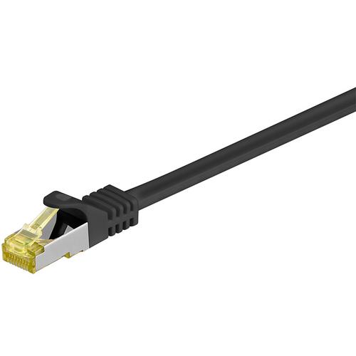 Cavo Goobay S/FTP CU Cat7. Spina RJ45. Nero. 0,5 m