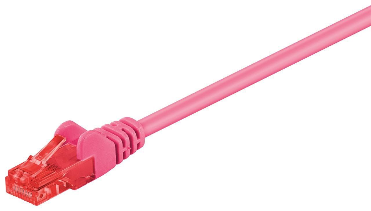 Goobay 95593 cavo di rete Magenta 1,5 m Cat6 U/UTP [UTP] (U/UTP PatchCord Cat6. CCA. - Magenta. 1.5m - Warranty: 12M)