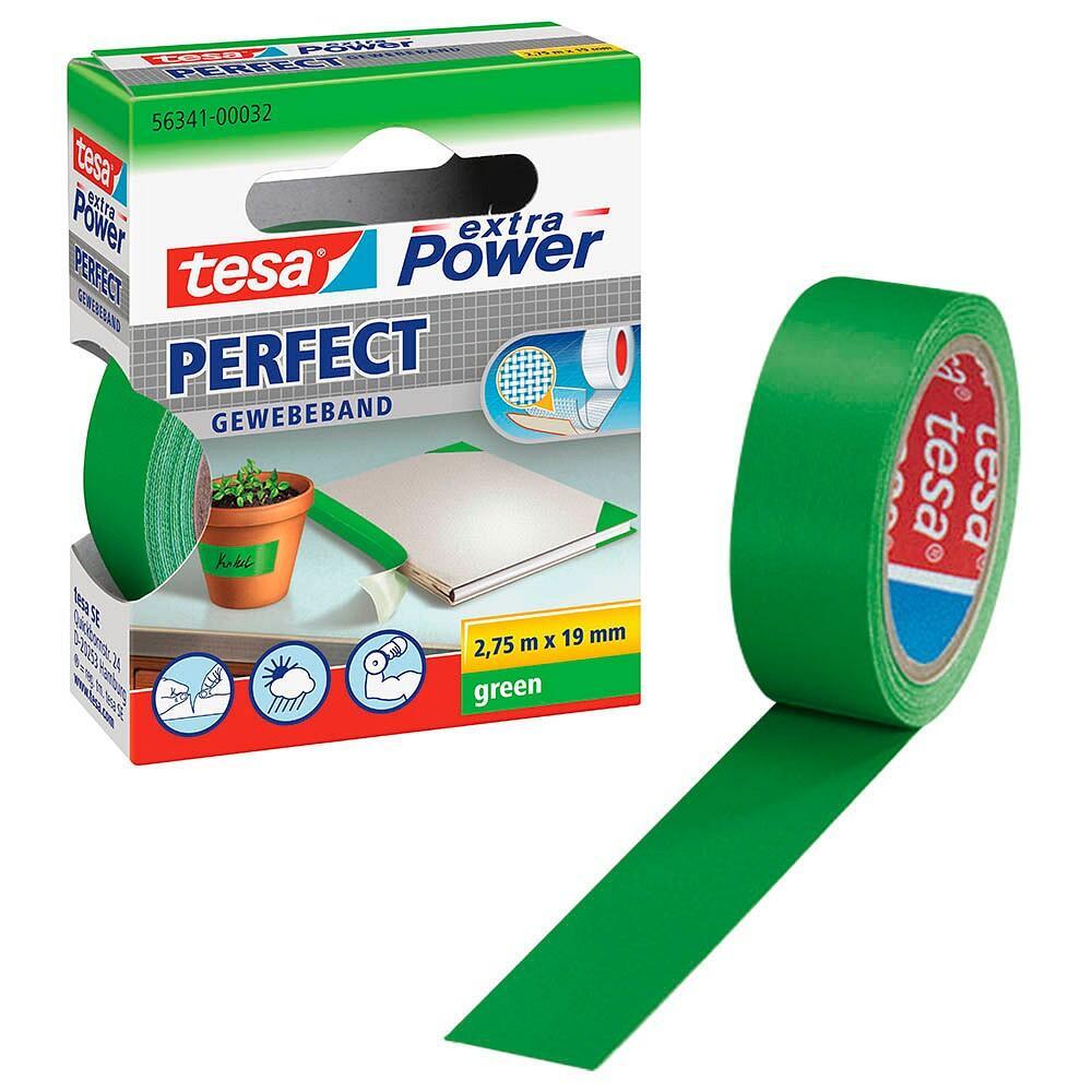 Nastro in tela plastificato XP Perfect 19 mm x 2,75 m Tesa verde 56341-00032-03