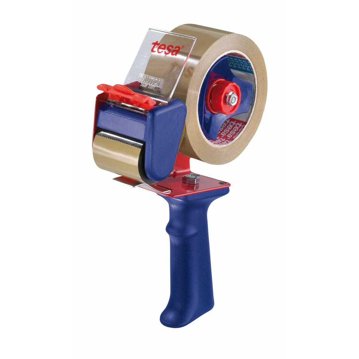 Dispenser per nastri adesivi tesa PROMOPACK tendinastro con 2 nastri avana rosso/blu - 57455-00001-01