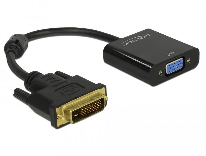 DeLOCK 0.16m DVI-D/VGA 0245 m VGA D-Sub Nero (Delock - video transformer - Lontium L)