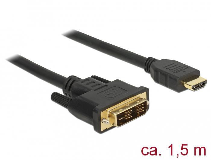 Delock HDMI a DVI 18 1 cavo bidirezionale da 1,5 m