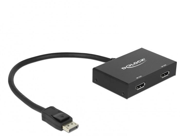 Delock Splitter inslplayport da 1.2 a 2x Displayplart