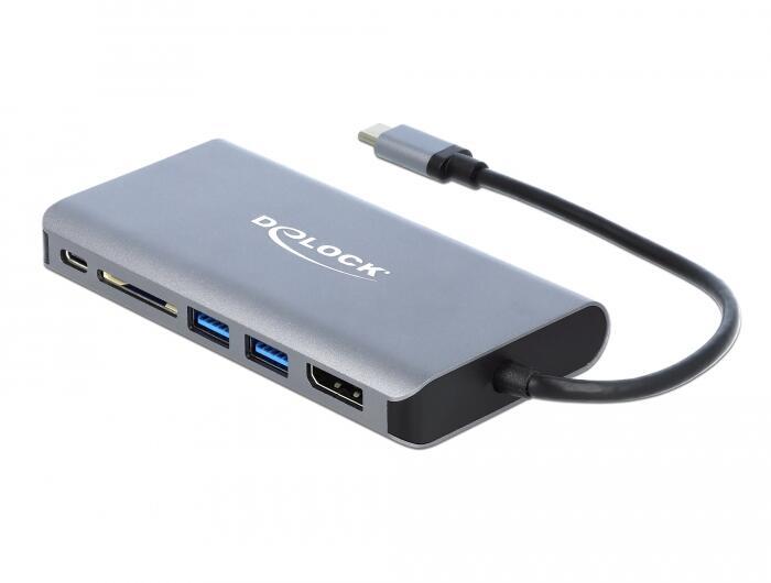 DeLOCK 87683 replicatore di porte e docking station per laptop Cablato USB 3.2 Gen 1 3.1 Gen 1 Type-C Grigio (DeLOCK - USB-C 3.