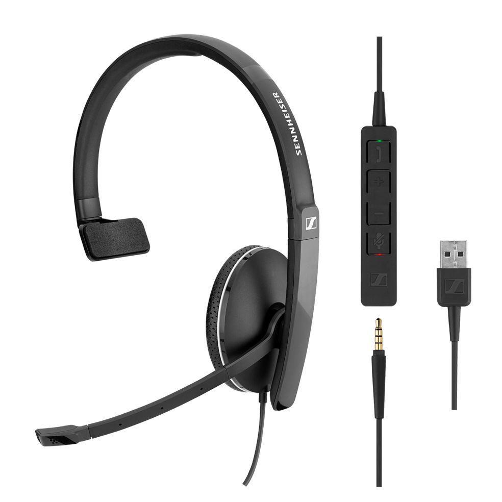 EPOS | SENNHEISER ADAPT 135 USB Auricolare Cablato A Padiglione Musica e Chiamate USB tipo A Nero