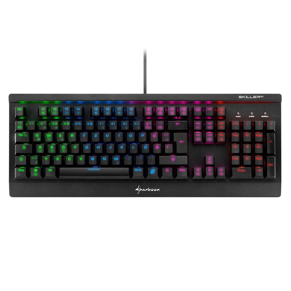 SHARKOON SHILLER MECH SGK3 TASTANTE GAMING (NERO, USB, Germania, Rollover n-key, Kailh Blue)