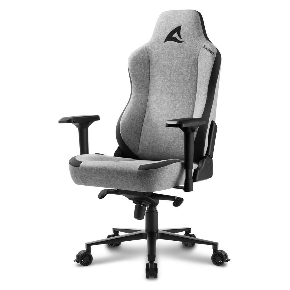 Sharkoon Skiller SGS40 Gaming / Office Sedia grigio (tessuto e treno, telaio in acciaio, braccioli 4D, schiuma a forma)