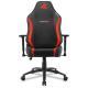 SHARKOON SEDIA GAMING SKILLER SGS20 IN PELLE SINTETICA SEDUTA E SCHIENALE IMBOTTITO NERO E ROSSO