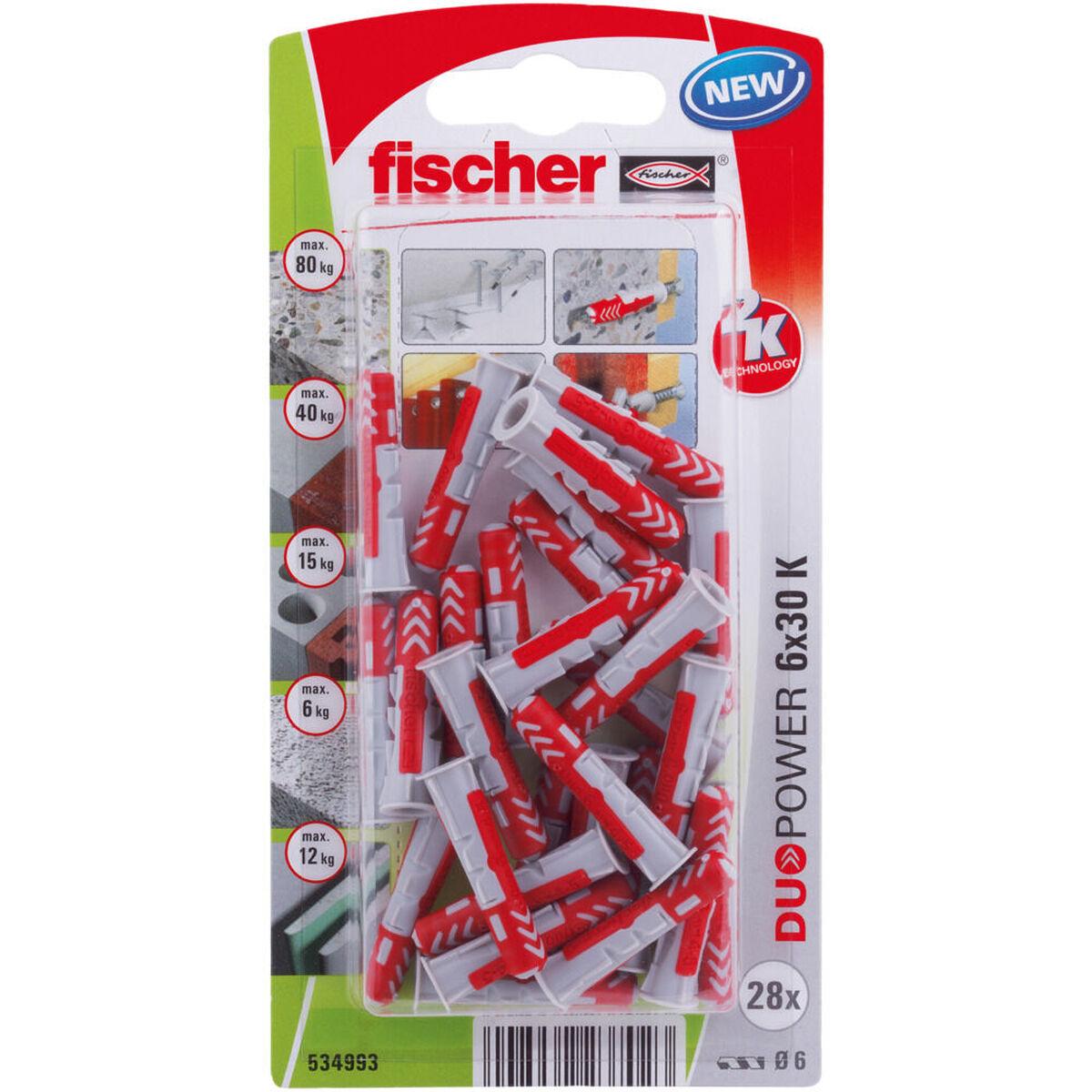 Tacchetti Fischer DuoPower 534993 ÃƒËœ 6 x 30 mm Nylon (45 UnitÃƒÂ )