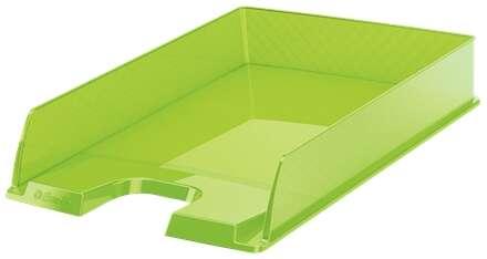 Portanza del vassoio Esselte Europost - plastica trasparente - formato verticale - A4 - colore verde trasparente