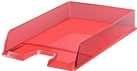 Esselte Europost Tray Portader - plastica trasparente - formato verticale - A4 - colore rosso