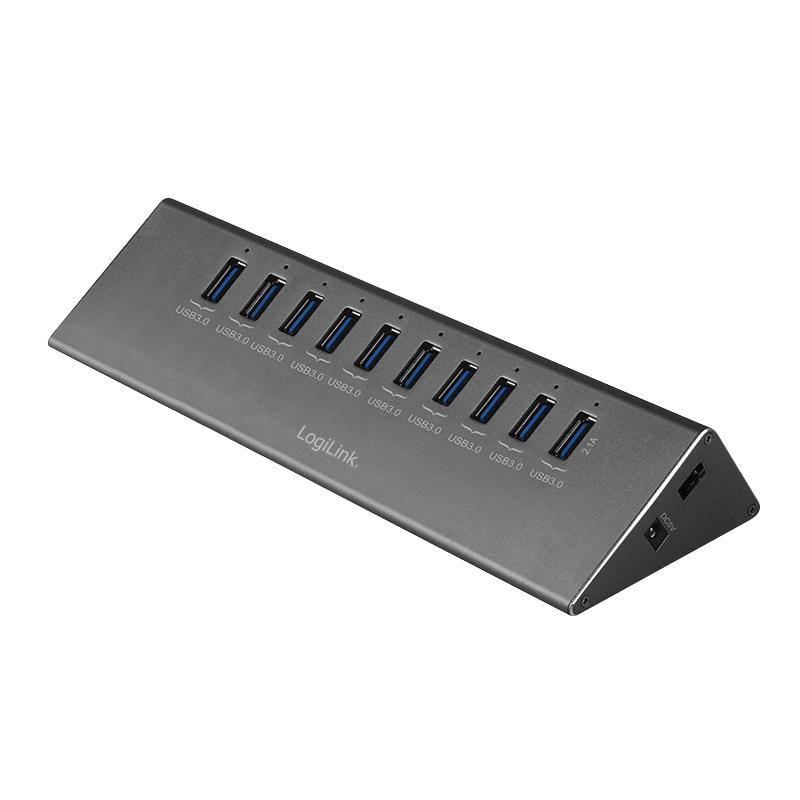 USB 3.0 HUB 10-port Alu