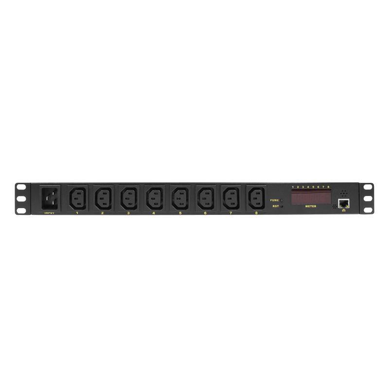 LogiLink PDU8P01 unit di distribuzione dell'energia PDU 8 presae AC 1U Nero (PDU8P01 power distribution - unit PDU 8 AC outlet