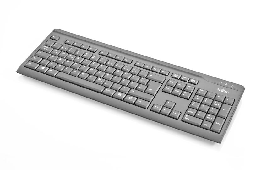 Fujitsu KB410 tastiera USB QWERTY Inglese Nero