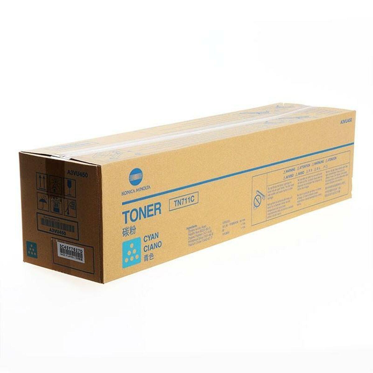 Konica-Minolta Toner TN-711 Cyan 31,5 (A3VU450) VE 1 Stnck fnr bizhub C654, 754 - A3VU450 - A3VU450