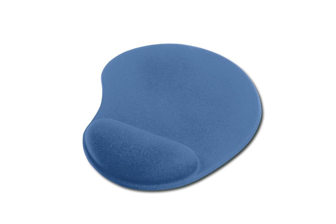 TAPPETINO PER MOUSE EDNET CON POGGIAPOLSI IN GEL COLORE BLU