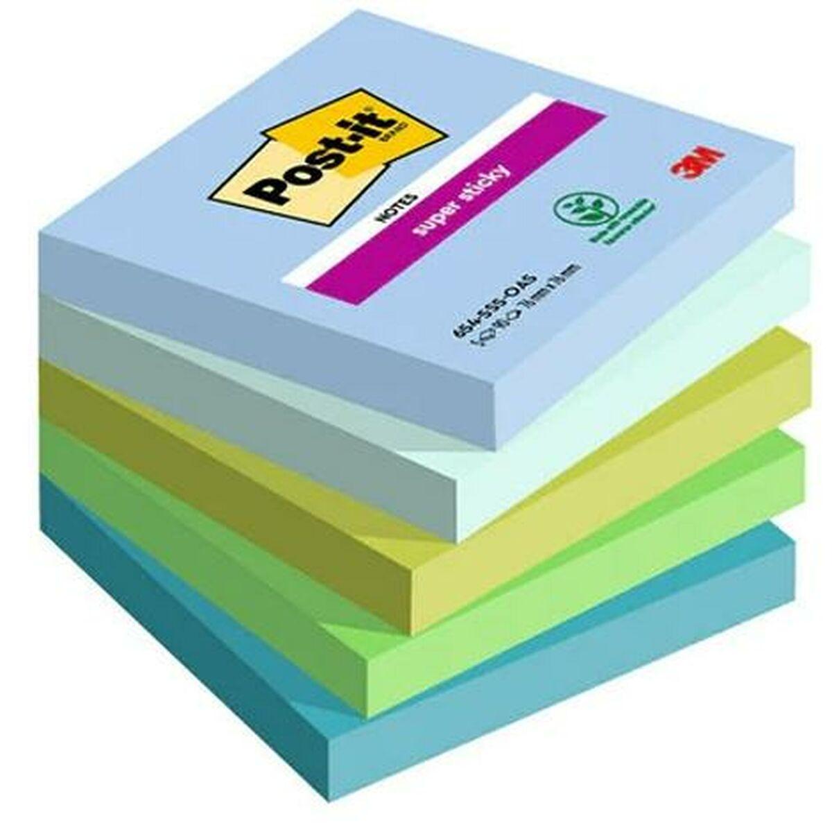 Post it Super Sticky Notes Boost Colours 76x76mm 90 Sheets Pack 5 7100258933