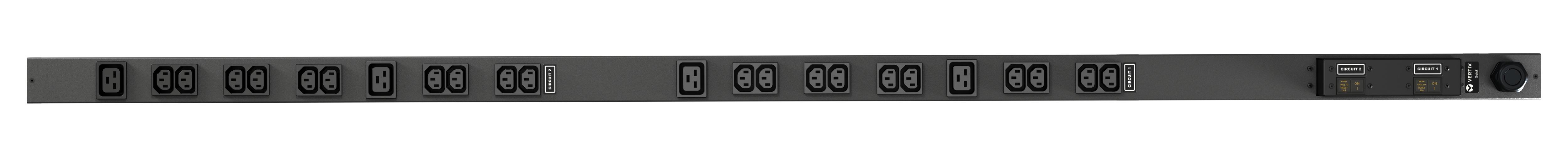 Vertiv Geist rPDU, basic, 0U, input IEC60309 230V 32A, outputs (20)C13 | (4)C19 unità di distribuzione dell'energia (PDU) 24 p