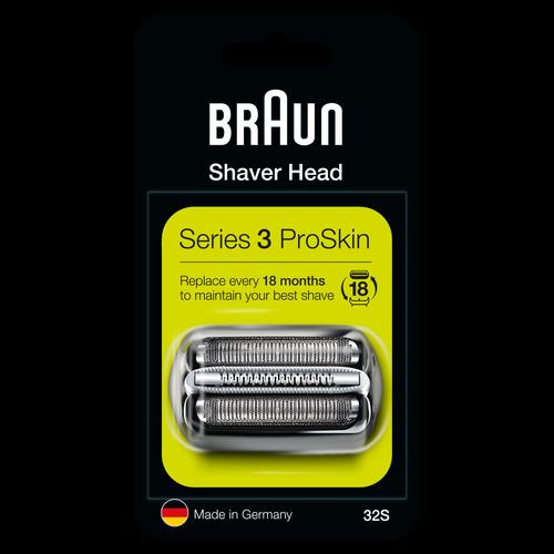 Braun Sostitucement Checkser Series 3 Cassette 32S Silver Nuovo