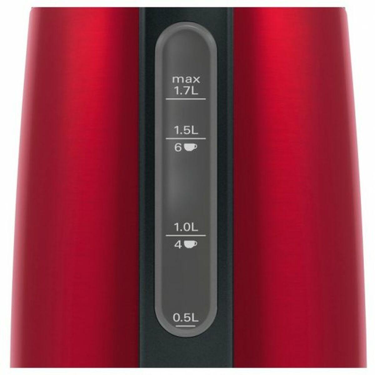 Bollitore Bosch TWK3P424, DesignLine, wireless 1,7 l, 2.400 W, rosso